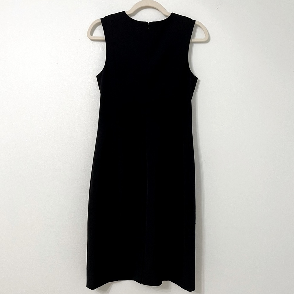 MM LaFleur New York Black Sheath Dress 4 Business Minimalist Office Classic LBD - Picture 5 of 7